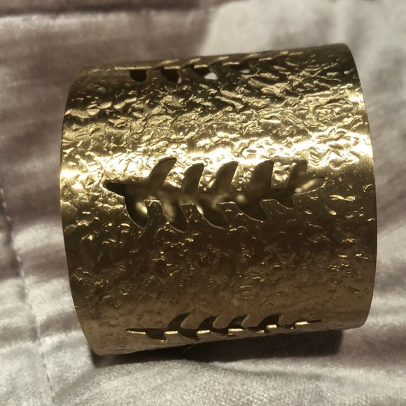 Cuff Bracelets Jewelry - CUFF Bracelet Gold Palm Leaf NWOTS